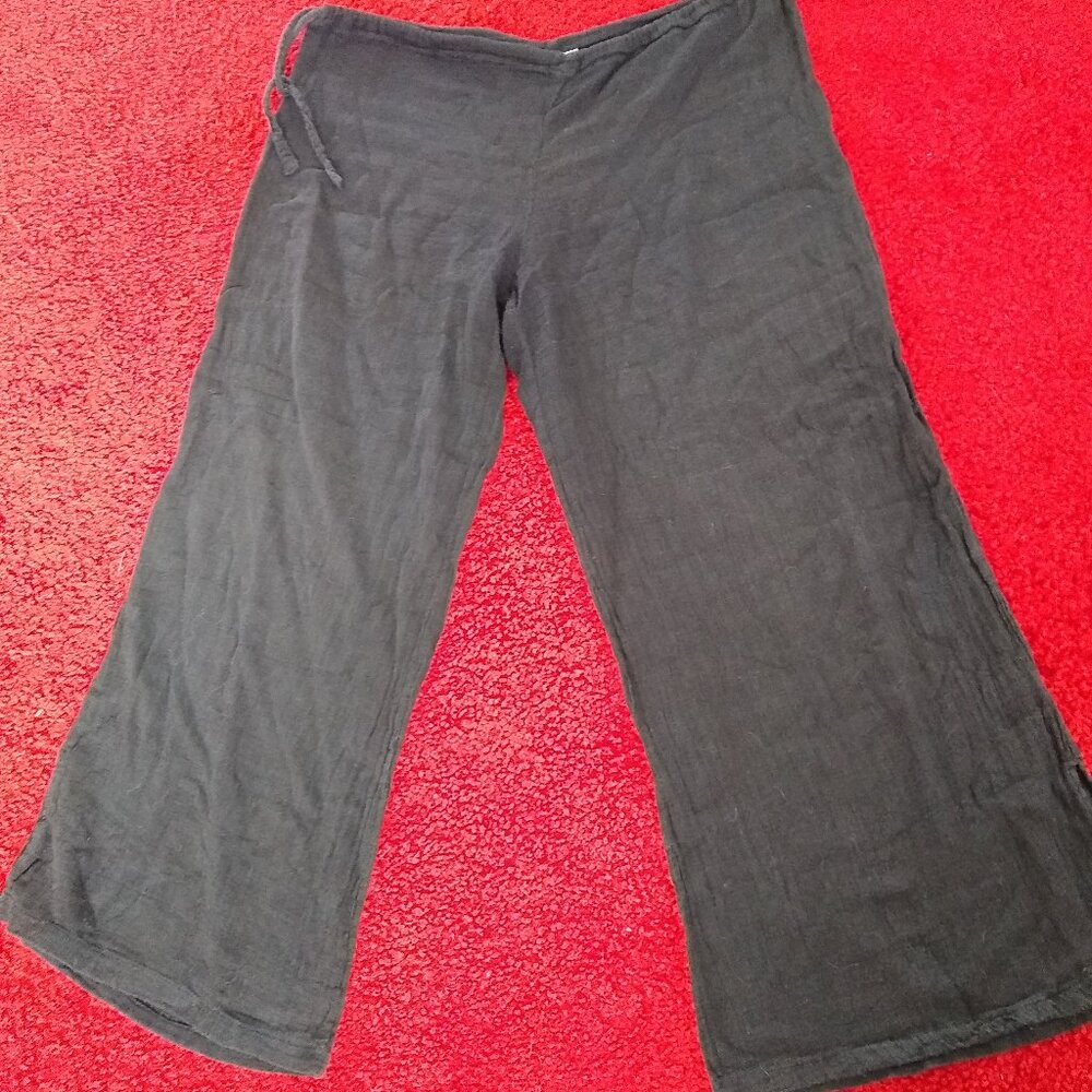 RARE VINTAGE lululemon flowy palazzo gauze lounge pants EUC